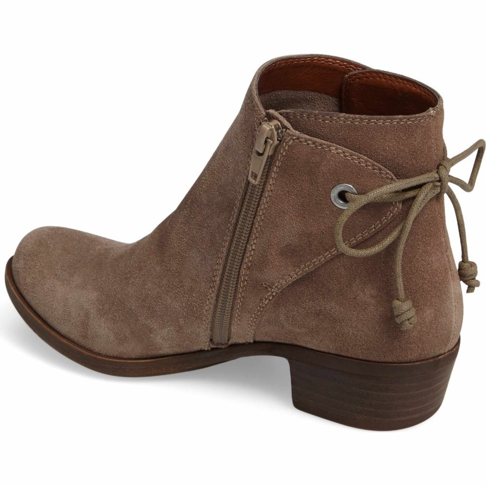 Lucky Brand Gwenore Tie Suede Booties